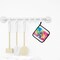 Edge Collections - 7.5" x 7.5" - Multicolor - NEW Hippie Animal Rabbit Pot Holders - 1 Pair